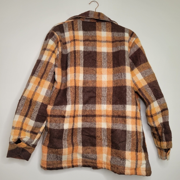 Black Stallion plaid Sherpa lined insulted jacket - Picture 2 of 4